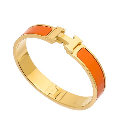 hermes bracelet womens orange|Hermes clic h price.